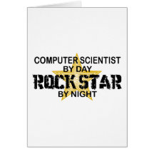 Informatiker-Rockstar Grußkarten
