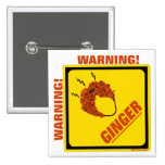 Ingwer-Alarm! Anstecknadelbutton
