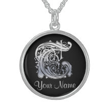 Initiale de T avec votre collier nommé