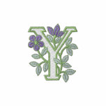 Initiale Y de monogramme de fleur