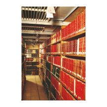 Innenraum des Druckmaterialspeichers Gespannter Galerie Druck