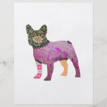Insecte d'animal familier de patchwork de bouledog prospectus