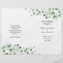 Insectes irlandais de programme de mariage de trèf prospectus