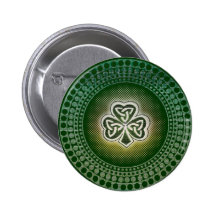 Insignes celtiques irlandais de shamrocks