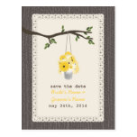 Inspired du bois peut des fleurs sauvages font gag carte postale