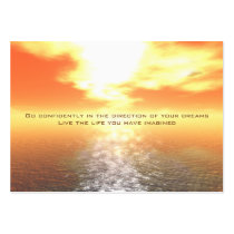 Inspirierend orange Sonnenuntergang-Karte visitenkarten
