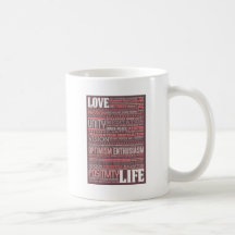 "Inspirierendes Liebe-Leben" u. Motivierungs-Produ Tassen