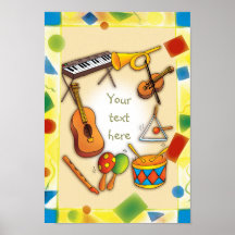 Instruments de musique - affiche