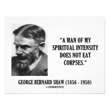 Intensität Georges B. Shaw Spiritual Leichen nicht Ankündigungen