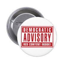 Intérieur rouge consultatif Democratic de contenu  Badges Avec Agrafe
