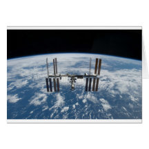 Internationale Weltraumstation -- Gesehen von Atla Grußkarten