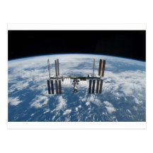 Internationale Weltraumstation -- Gesehen von Atla Postkarte