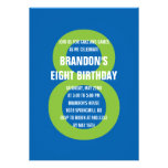 Invitation audacieuse de fête d'anniversaire de no