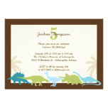 Invitation chérie de fête d'anniversaire de dinosa