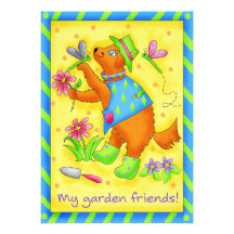 Invitation d'amis de jardin