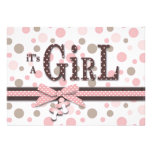 Invitation de baby shower de fille