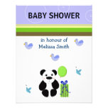 Invitation de baby shower d'ours panda