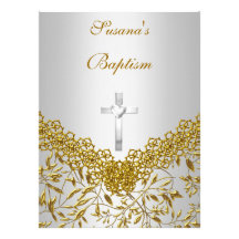 Invitation de baptême de bébé de bébé