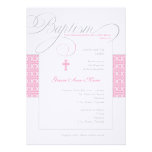 Invitation de baptême de fille