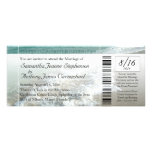 Invitation de billet de mariage de destination de 