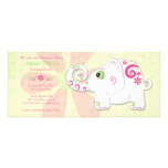 Invitation de fantaisie de baby shower d'éléphant