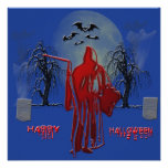 Invitation de faucheuse de Halloween