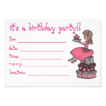 Invitation de fête d'anniversaire