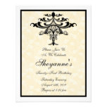 Invitation de fête d'anniversaire de crème de lust