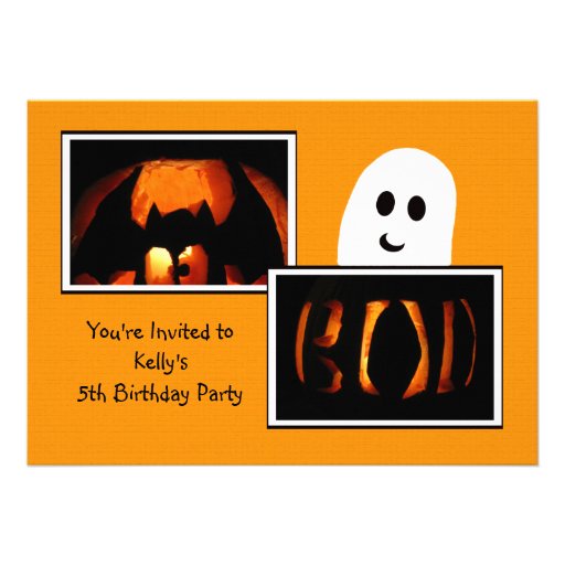 Invitation de fête d'anniversaire de Halloween - f
