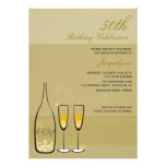 Invitation de fête d'anniversaire d'étape importan invitations