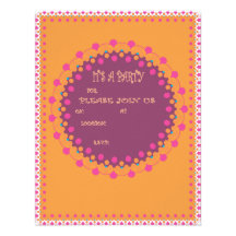 Invitation de fête de partie