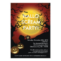 invitation de Jack-o'-lantern Halloween du citroui