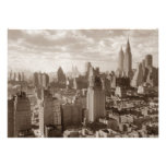 Invitation de New York City de sépia