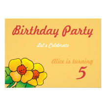 Invitation de partie d'anniversaire de enfant