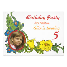 Invitation de partie d'anniversaire de enfant