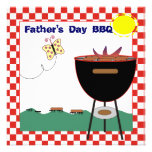 Invitation de partie de BBQ de fête des pères