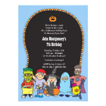 Invitation de partie de costume de Halloween d'ann
