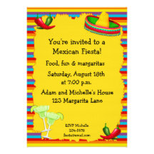 Invitation de partie de fiesta