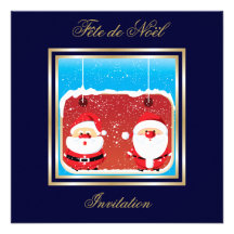 Invitation de Père Noël Fête de Noël