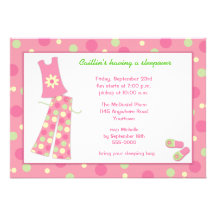Invitation de Sleepover