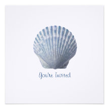 Invitation de toile de Shell