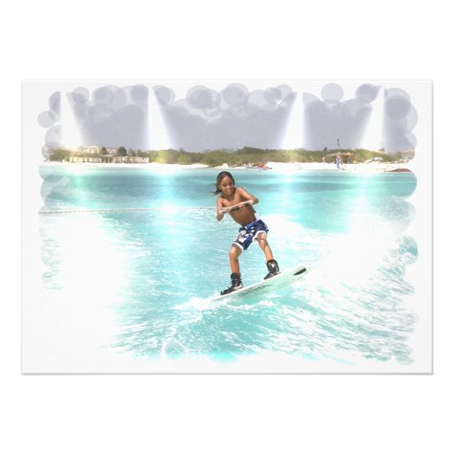 Invitation de Wakeboarding d'enfant