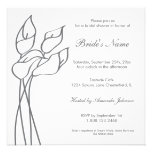 Invitation de zantedeschia