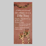 Invitation en bronze de bébé de girafes de Rosa invitations