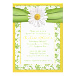 Invitation florale de baby shower de marguerite de