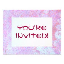 Invitation givrée de dentelle