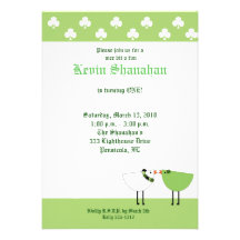 Invitation irlandaise de partie d'oiseaux du jour 
