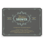 Invitation nuptiale de douche de menthe chic vinta invitations