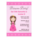 Invitation rose de fête d'anniversaire de princess