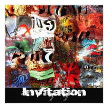 Invitation tout l'abrégé sur A3 art de rue d'occas